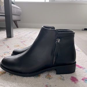 Never worn black ankle boots